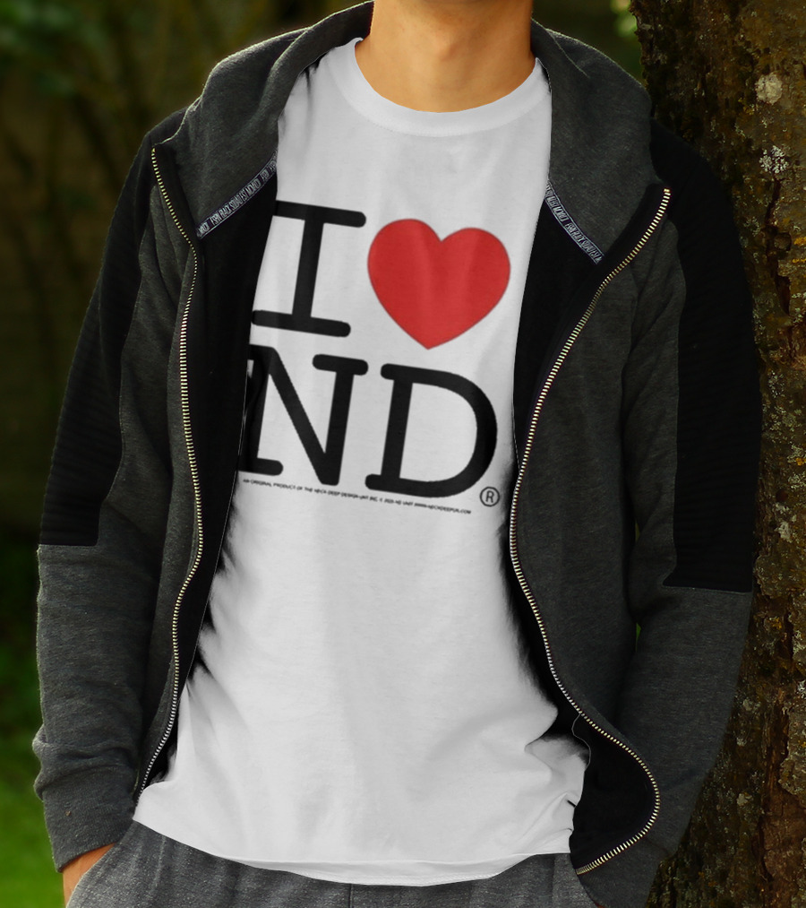 Neck Deep I Love ND Red Heart Graphic T-Shirt