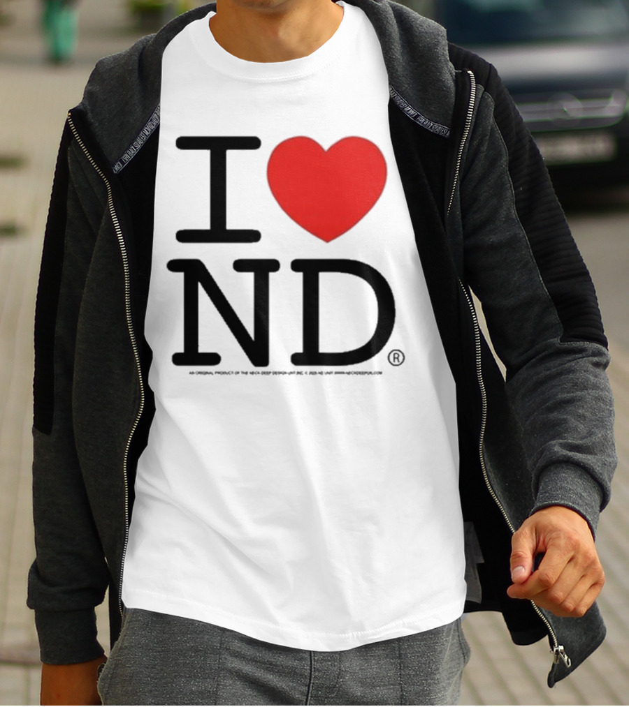 Neck Deep I Love ND Red Heart Graphic T-Shirt