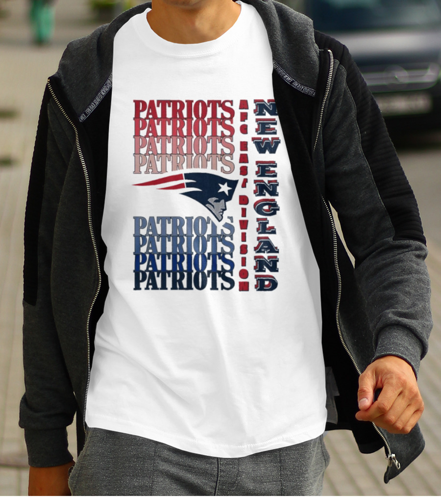 Patriots New England AFC East Division Football Team T-Shirt