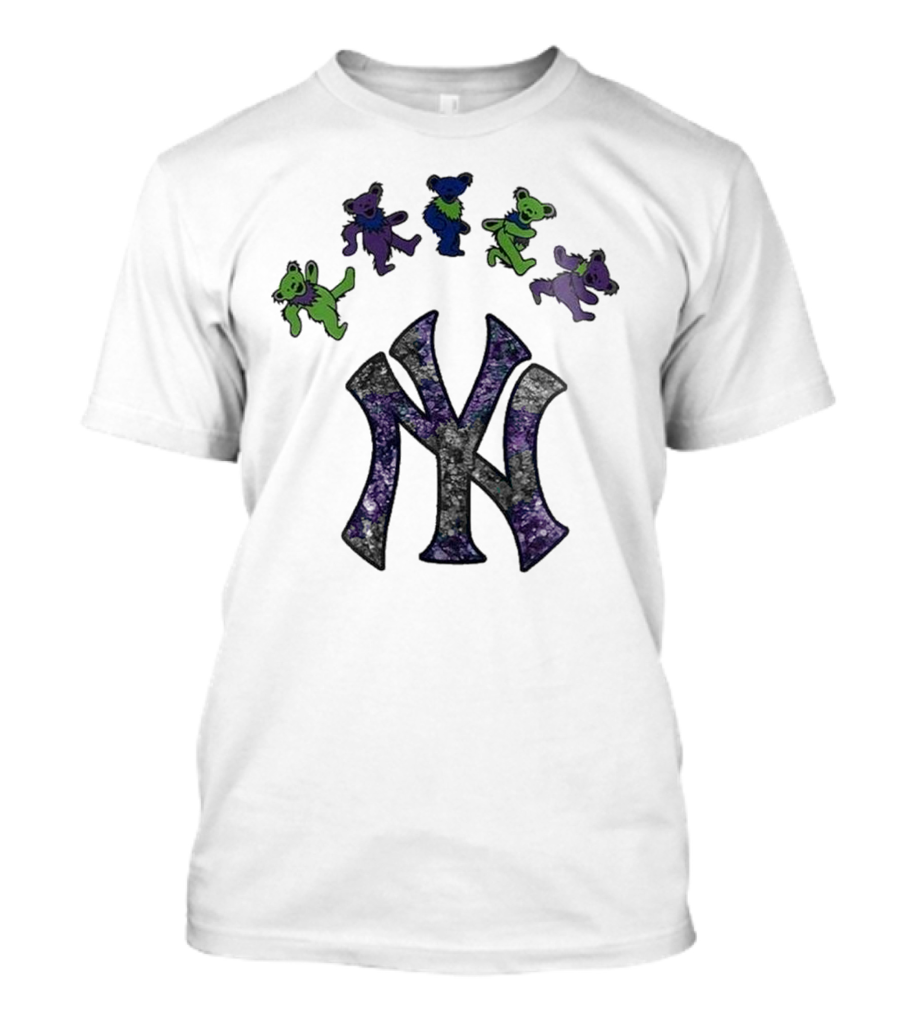 New York Yankees Grateful Dead Bears Night 2025 T-Shirt