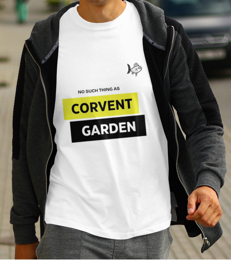 No Such Thing As Corvent Garden With Yellow And Black Text Blocks T-Shirt