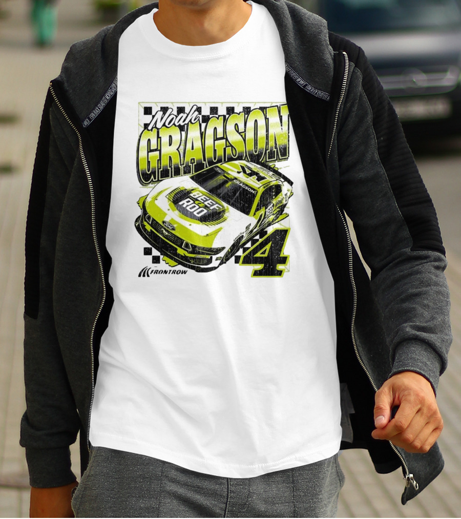 Noah Gragson Beef-A-Roo Car Racing Number 4 T-Shirt