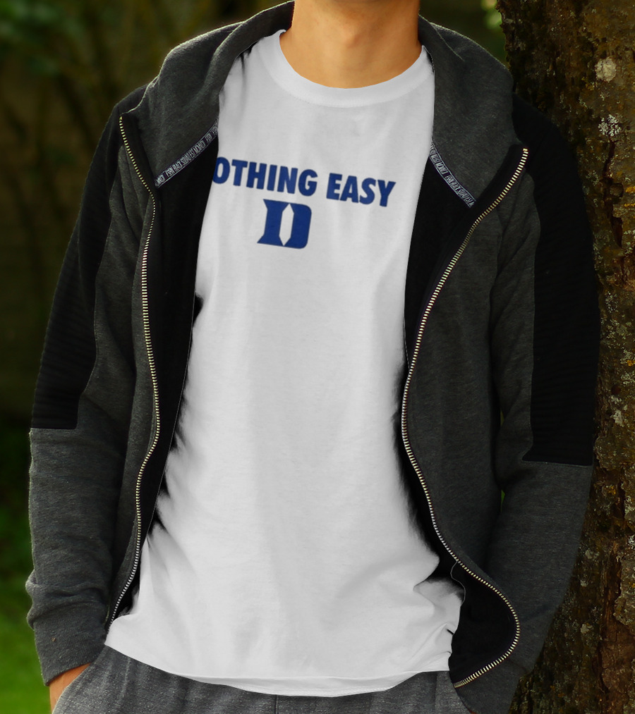 Nothing Easy Blue D Symbol T-Shirt