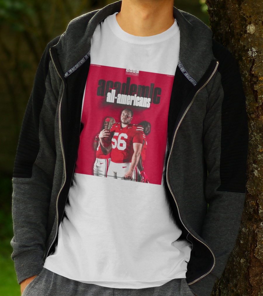 Ohio State Football Academic All-Americans Quinshon Judkins Seth McLaughlin Donovan Jackson T-Shirt
