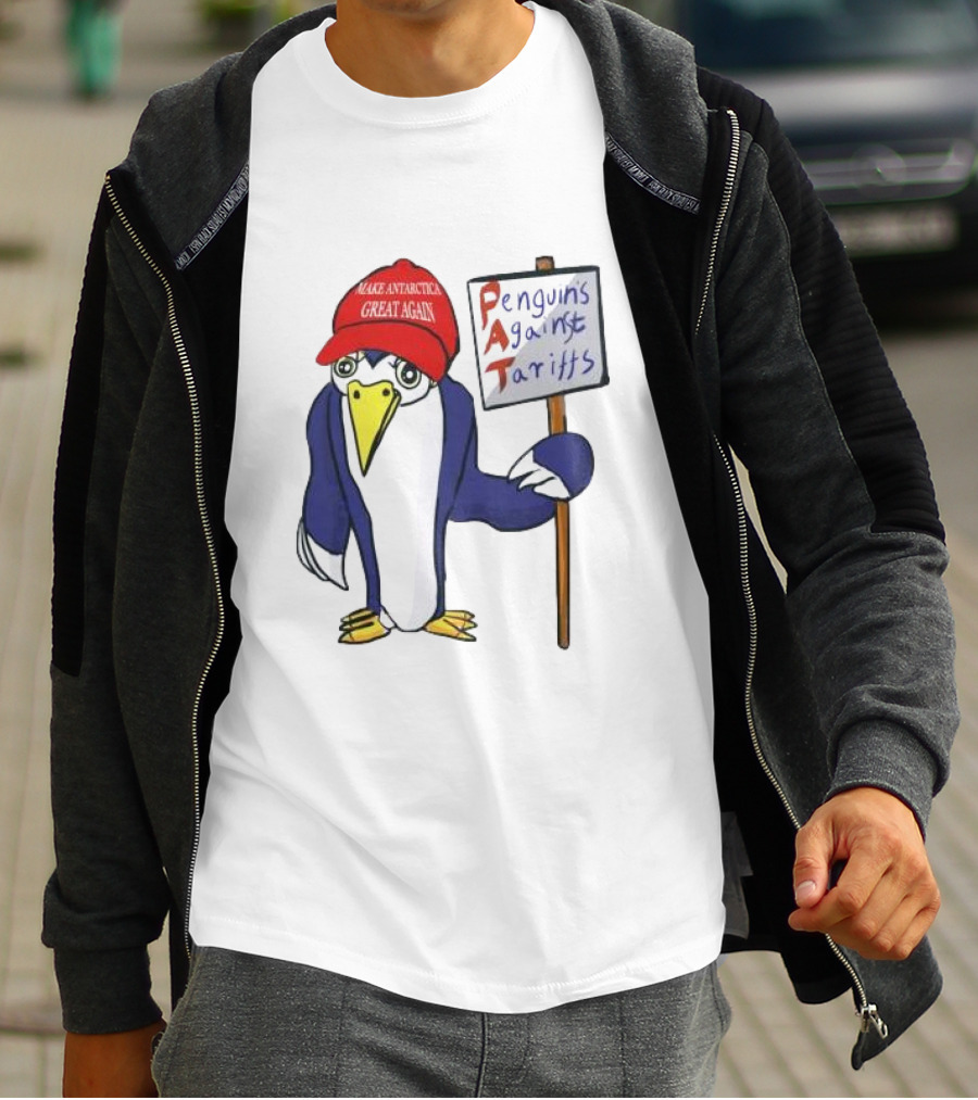 PAT Penguins Against Tariffs Make Antarctic Great Again T-Shirt