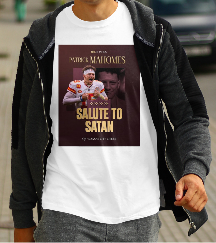 Patrick Mahomes NFL Honors Kansas City Chiefs QB Salute To Satan T-Shirt