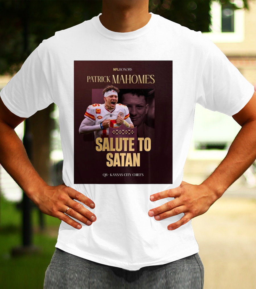 Patrick Mahomes NFL Honors Kansas City Chiefs QB Salute To Satan T-Shirt