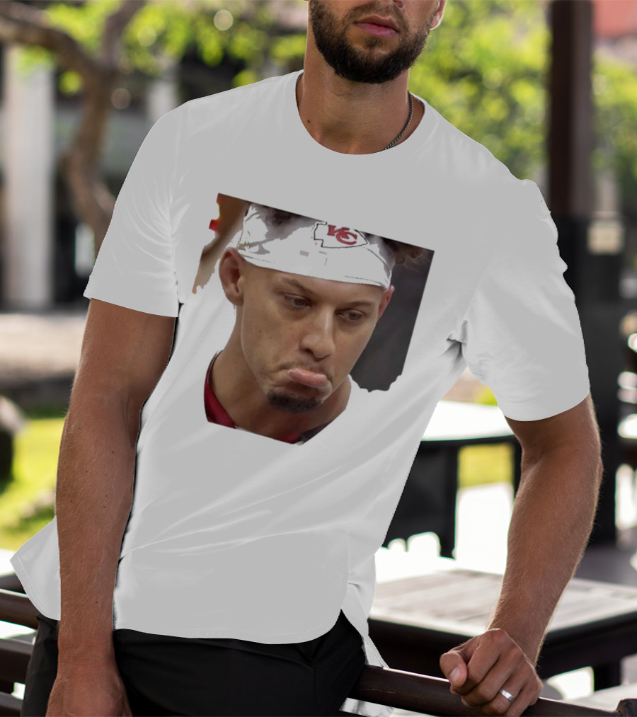 Super Sad Pat Mahomes Headband KC T-Shirt