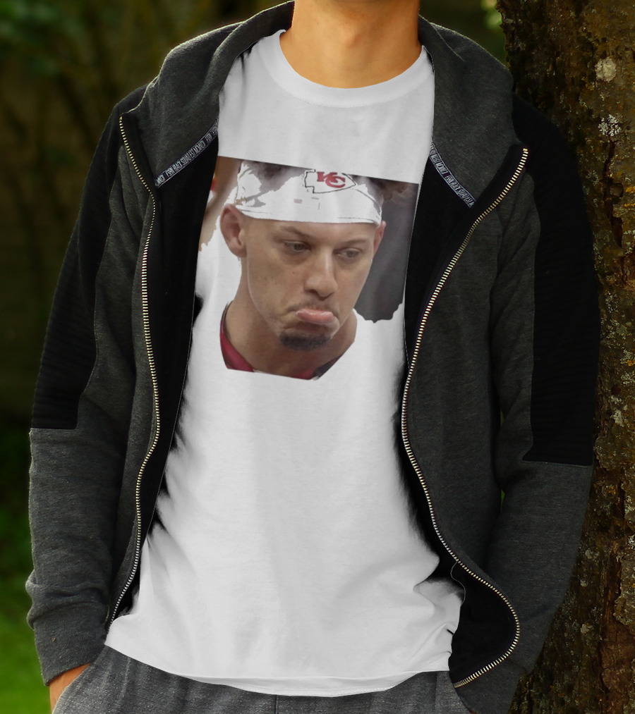 Super Sad Pat Mahomes Headband KC T-Shirt