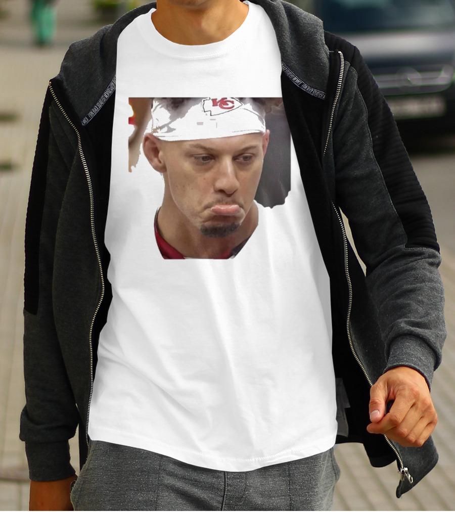 Super Sad Pat Mahomes Headband KC T-Shirt