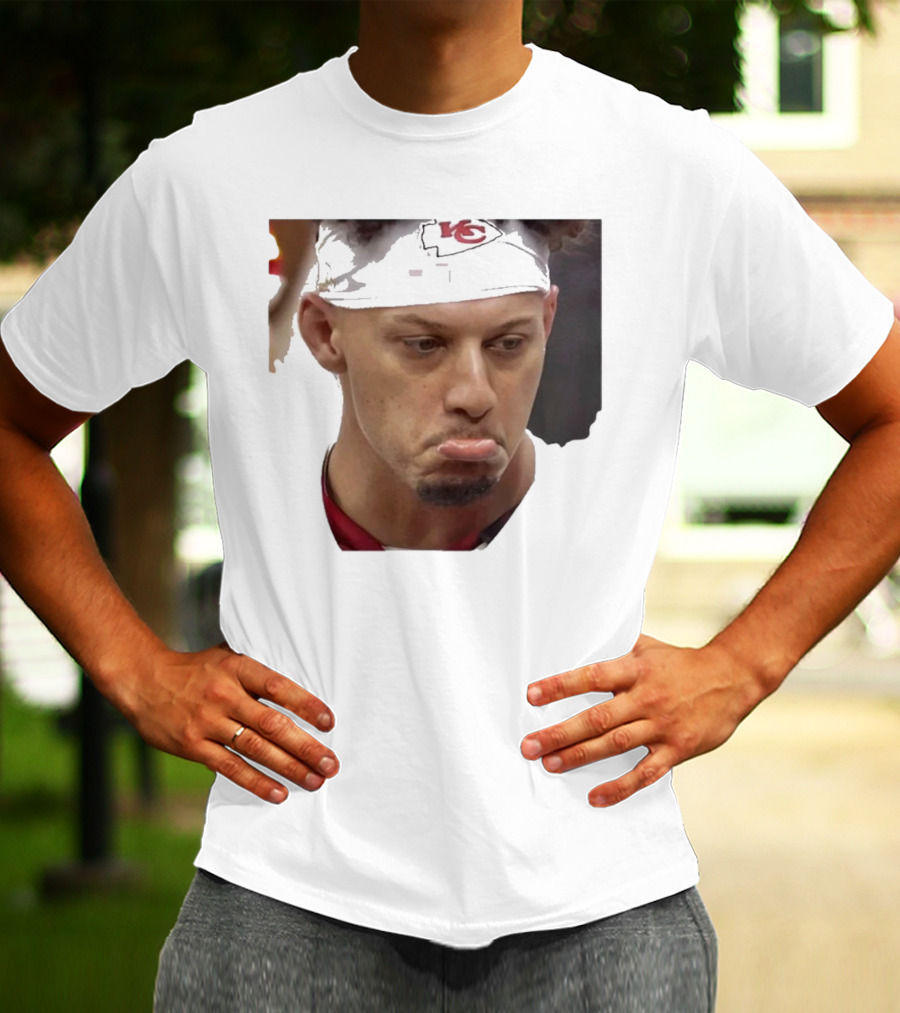Super Sad Pat Mahomes Headband KC T-Shirt