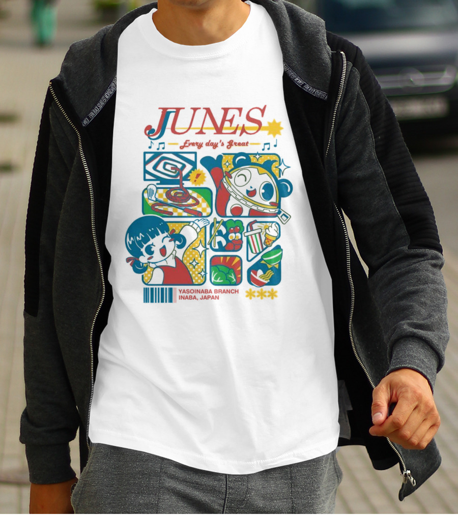 Junes Every Day's Great Persona 4 Characters And Scenes T-Shirt