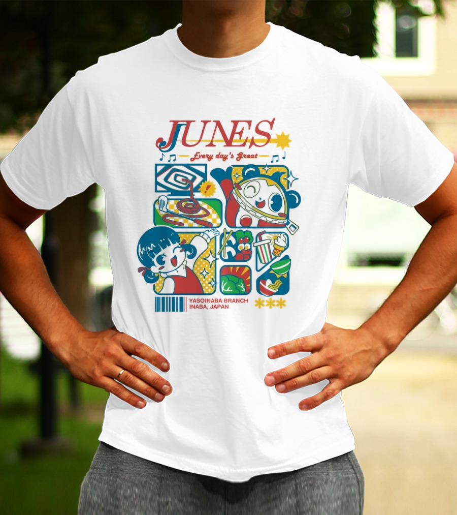 Junes Every Day's Great Persona 4 Characters And Scenes T-Shirt