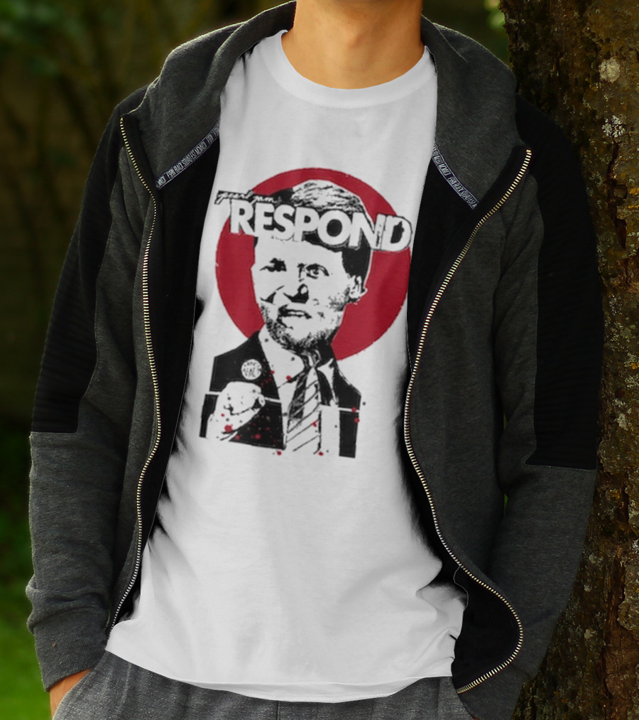 Pearl Jam Respond 2025 Red Circle Silhouette T-Shirt