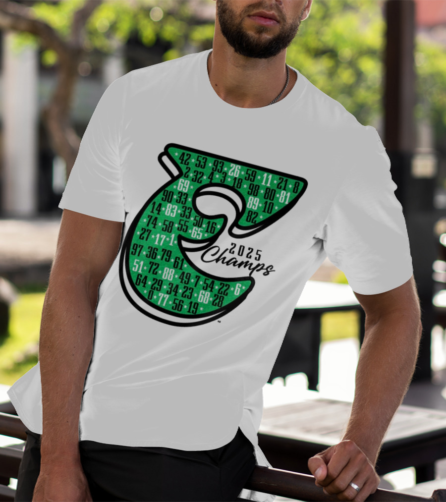Philadelphia E 2025 Champs Numbers Design T-Shirt