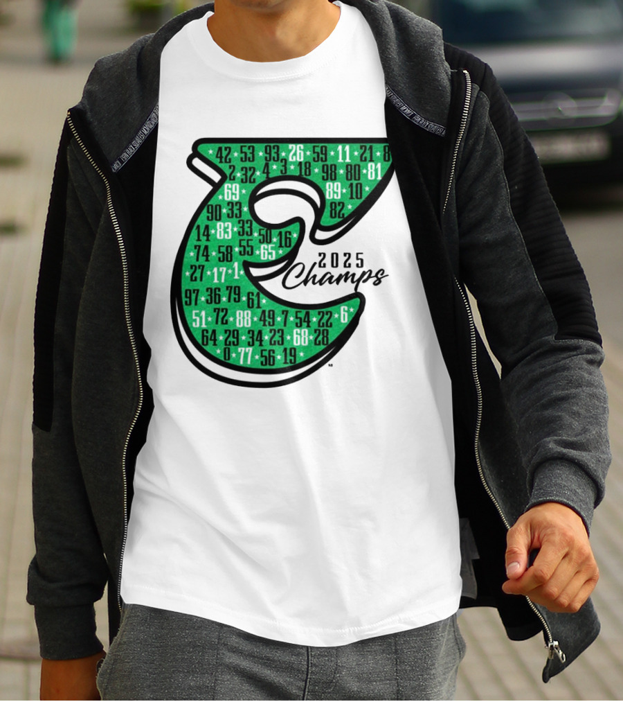 Philadelphia E 2025 Champs Numbers Design T-Shirt
