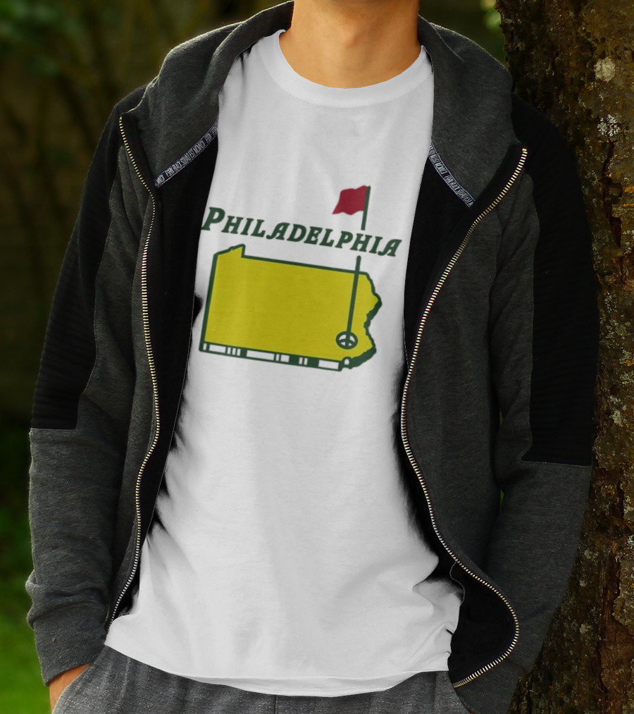 Philadelphia Masters Golf Pennsylvania Flagstick Icon T-Shirt