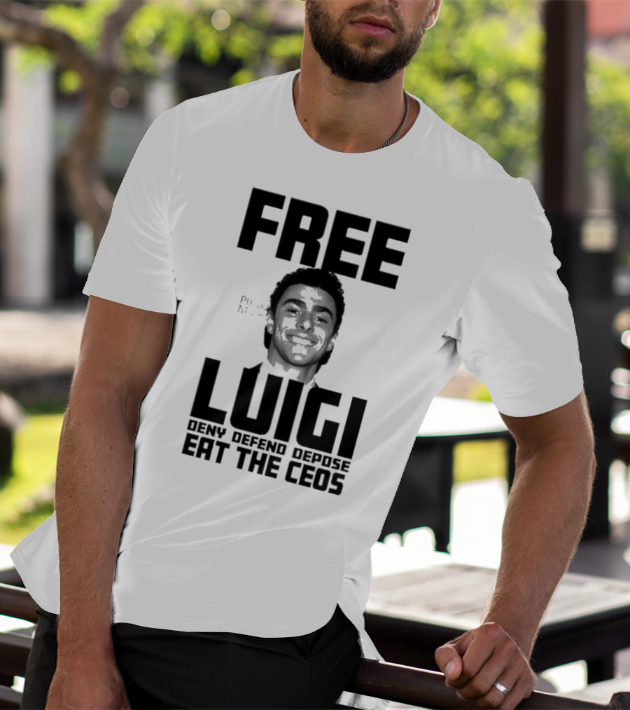 Portland USA Free Luigi Deny Defend Depose Eat The Ceos T-Shirt