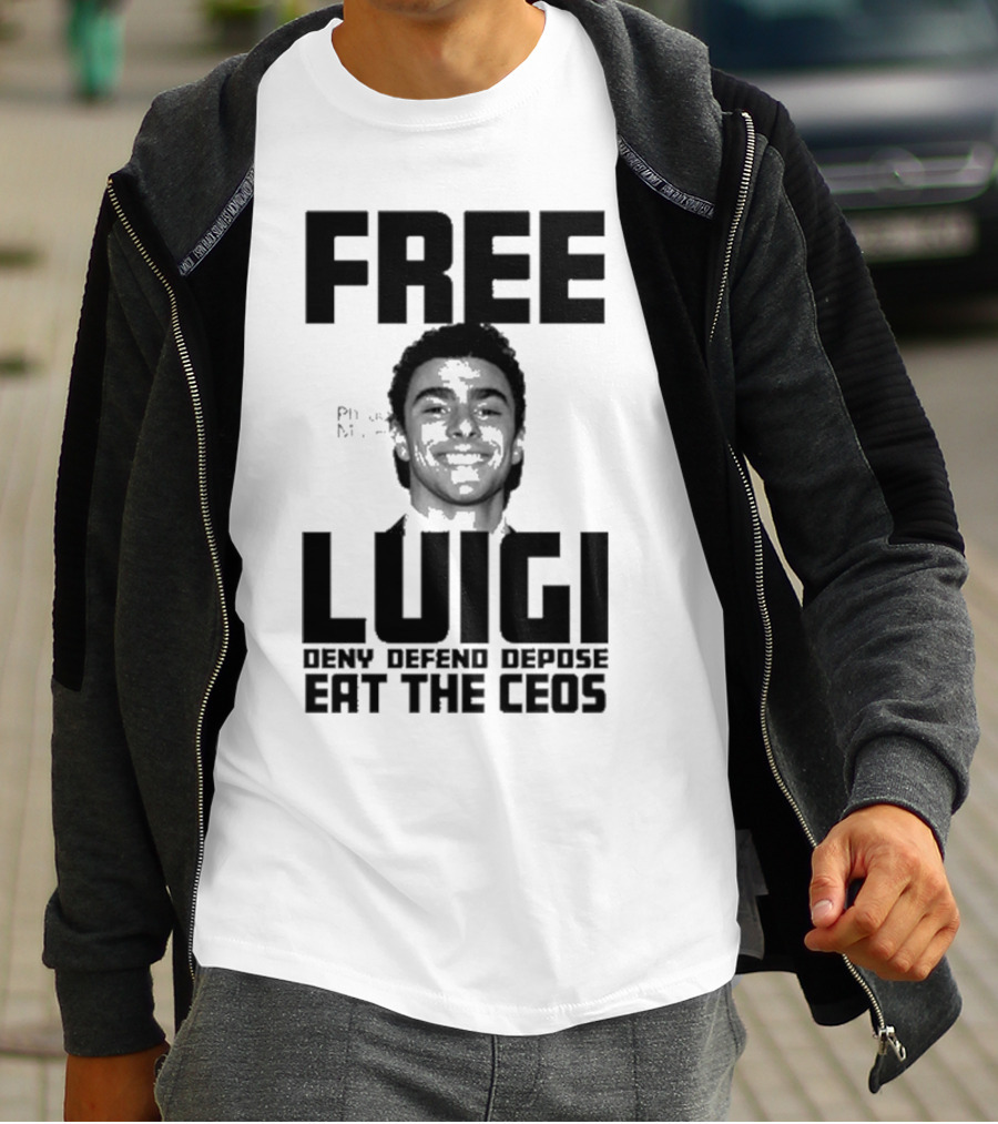 Portland USA Free Luigi Deny Defend Depose Eat The Ceos T-Shirt