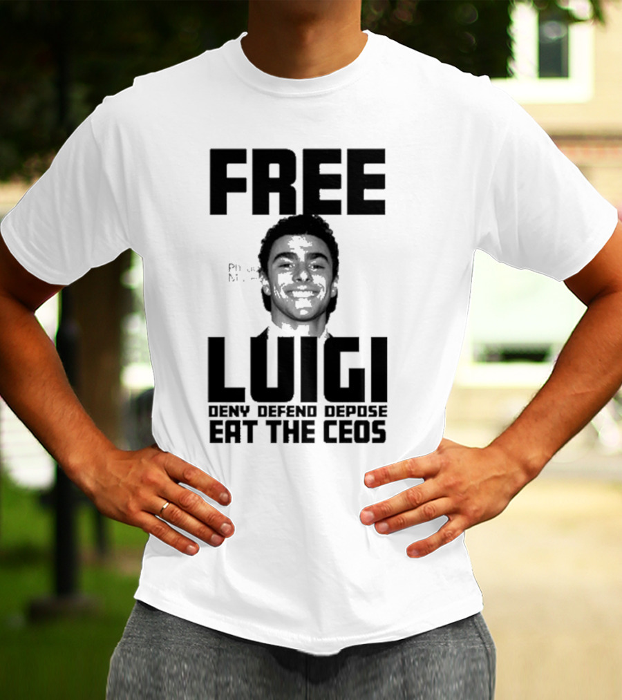 Portland USA Free Luigi Deny Defend Depose Eat The Ceos T-Shirt