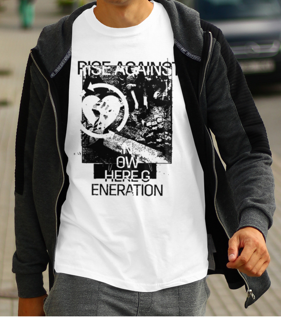 Rise Against Nowhere Generation Street Kids Stop Skeleton T-Shirt