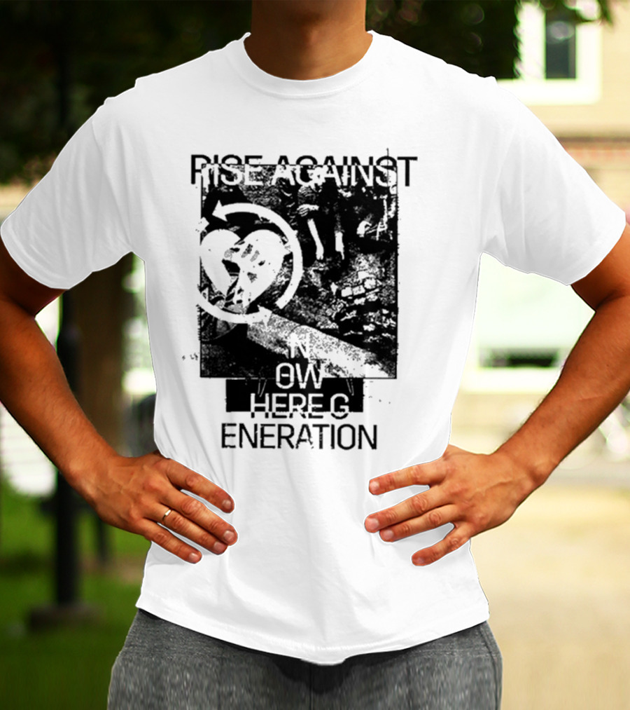 Rise Against Nowhere Generation Street Kids Stop Skeleton T-Shirt