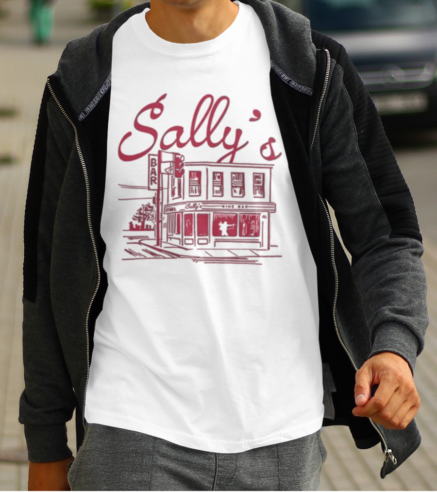 Sally's Role Model Wine Bar Building Sketch T-Shirt