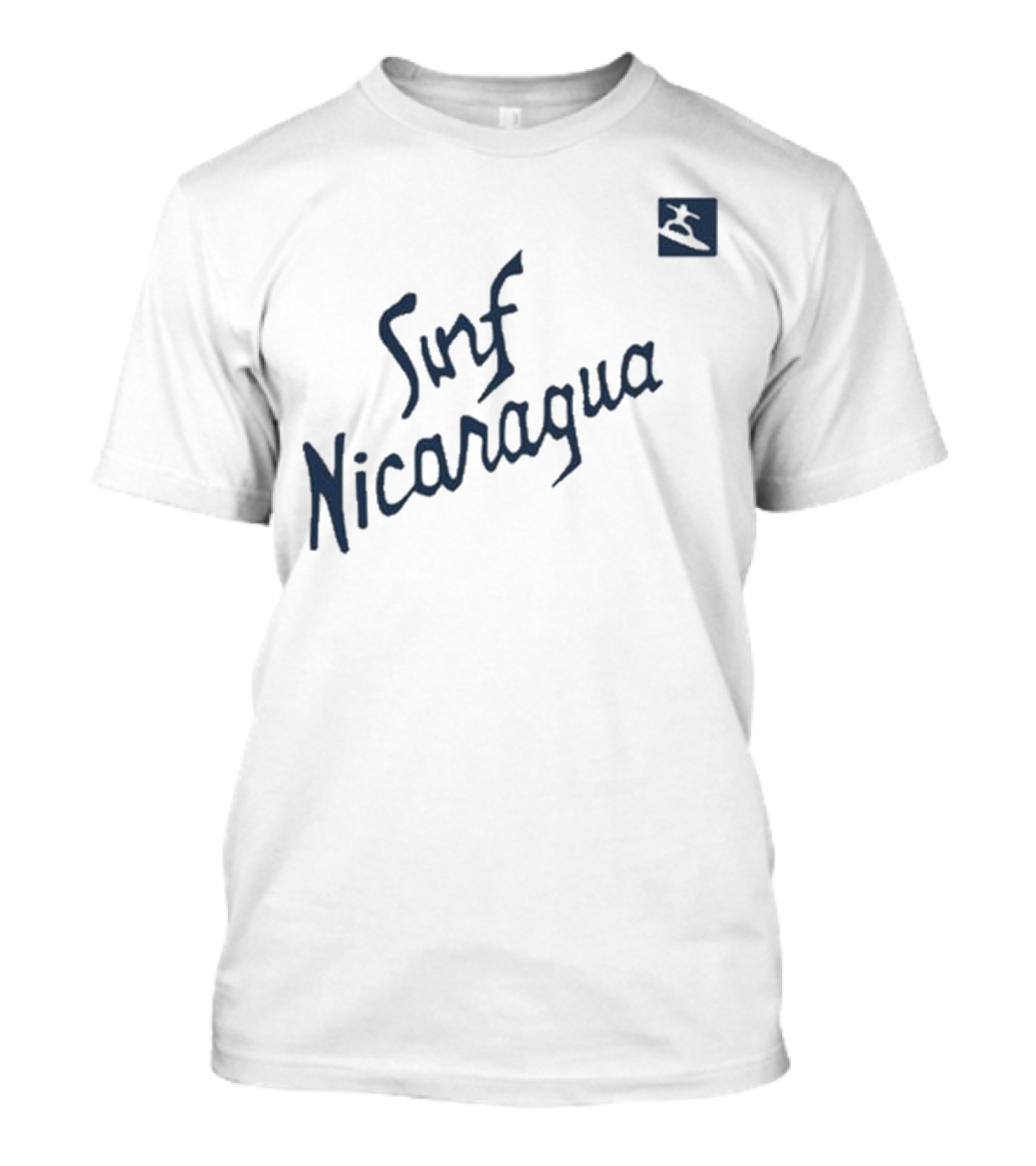 Real Genius Surf Nicaragua Surfboard Icon T-Shirt