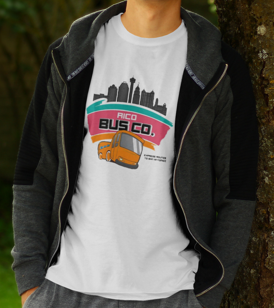 Rico Bus Co. Cypress Routes To San Antonio Skyline Bus Journey T-Shirt