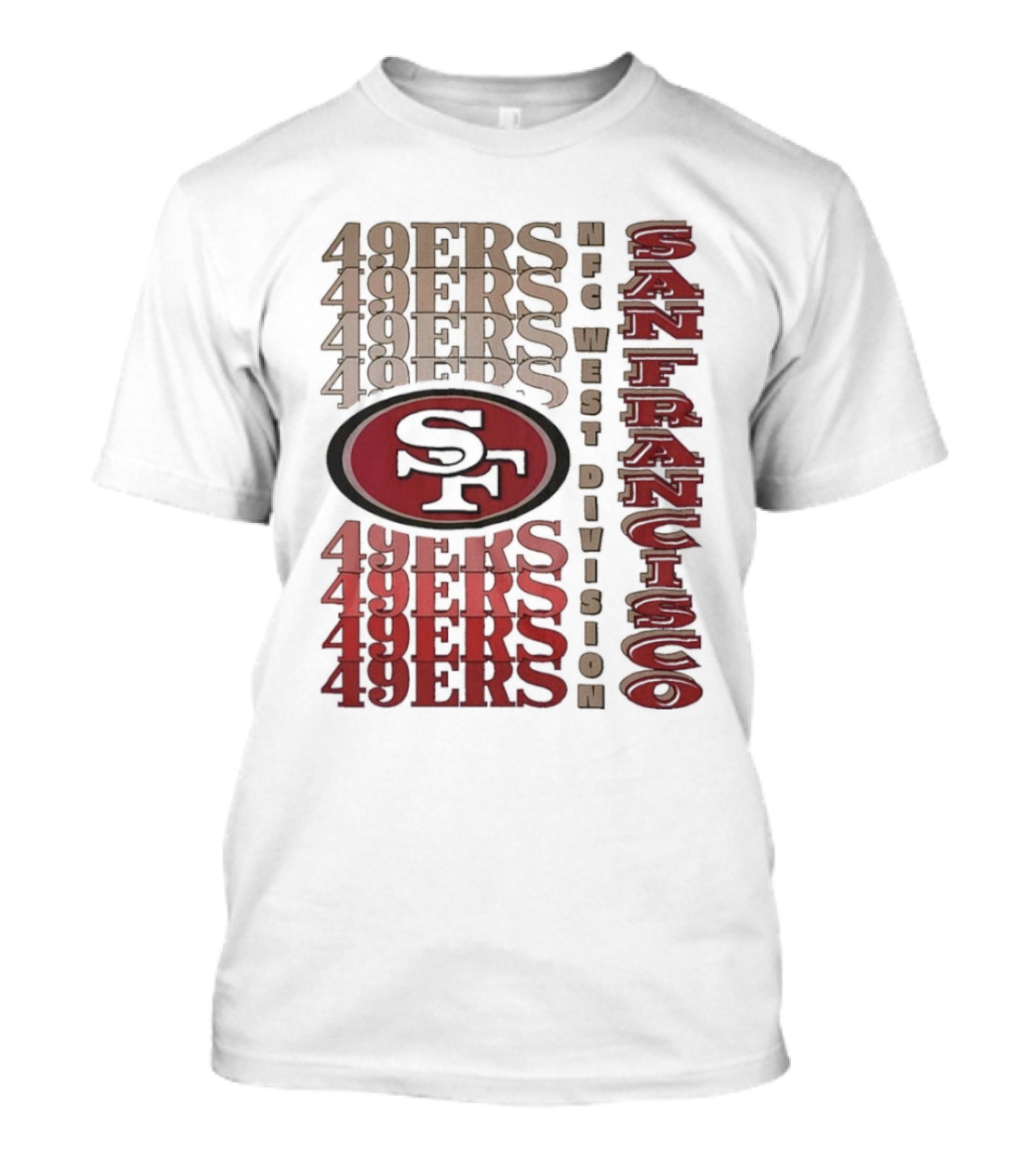 San Francisco 49ers NFC West Division 49ers SF Logo T-Shirt