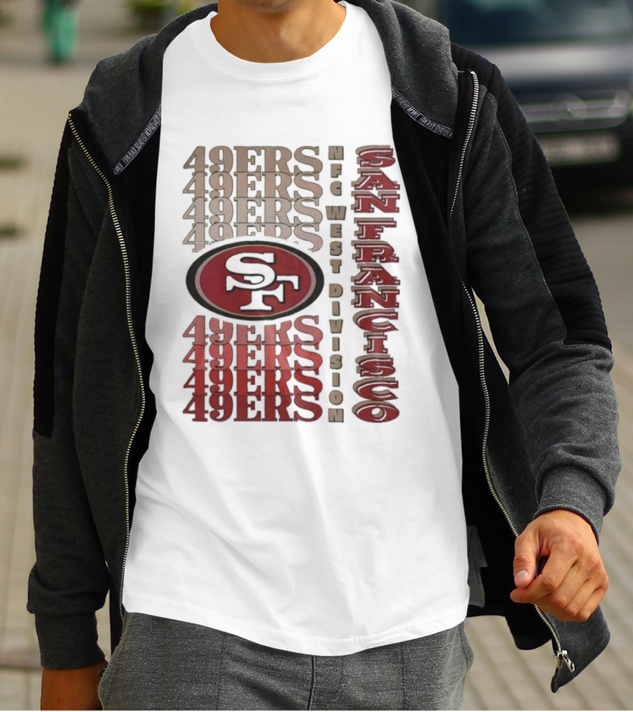 San Francisco 49ers NFC West Division 49ers SF Logo T-Shirt