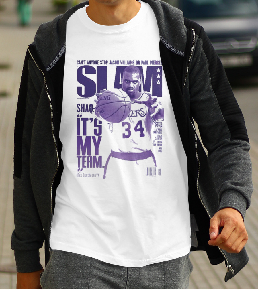 SLAM Shaquille O’Neal Lakers It's My Team 34 T-Shirt
