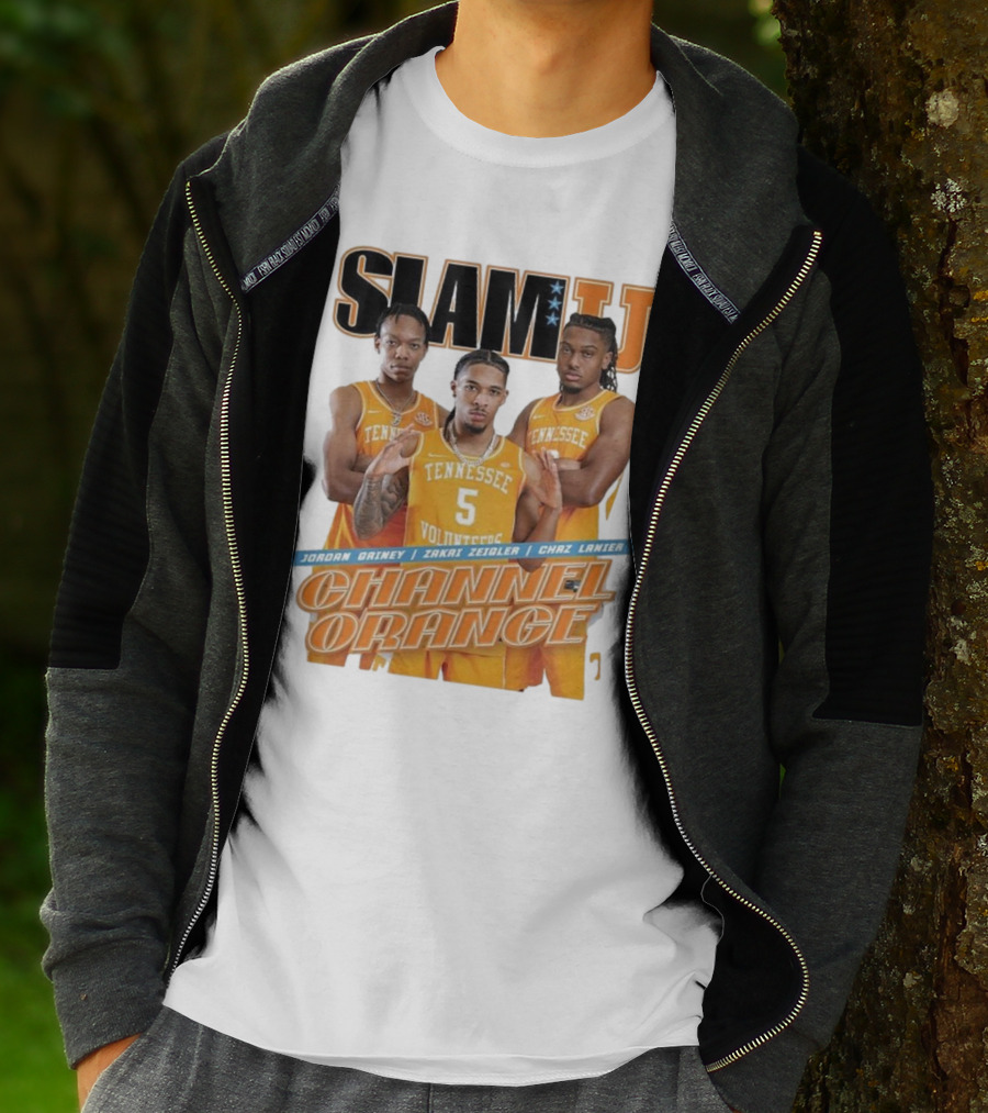 SLAMU Tennessee Volunteers Jordan Gainey Zakai Zeigler Chaz Lanier Channel Orange T-Shirt