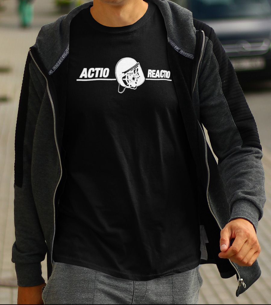 Actio Reactio Football Helmet Concept T-Shirt