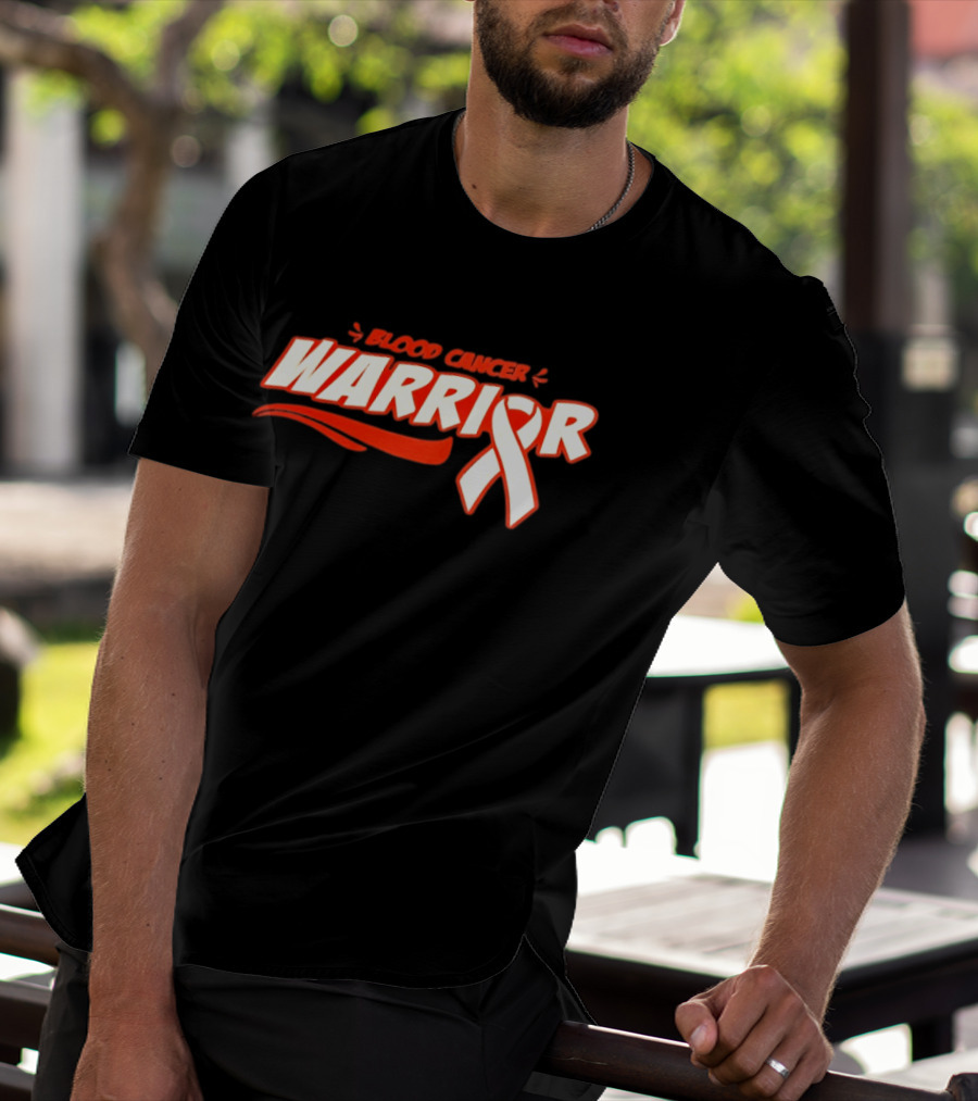 Blood Cancer Warrior Awareness Ribbon Strength Empowerment T-Shirt