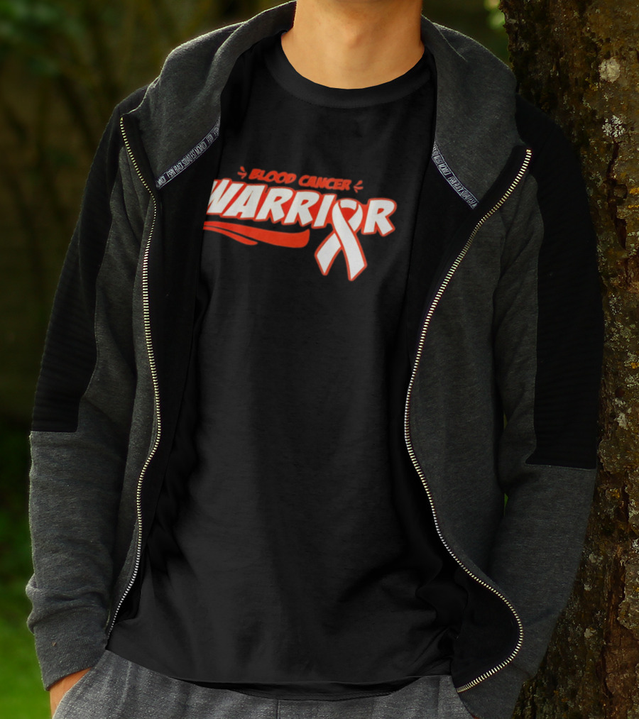Blood Cancer Warrior Awareness Ribbon Strength Empowerment T-Shirt