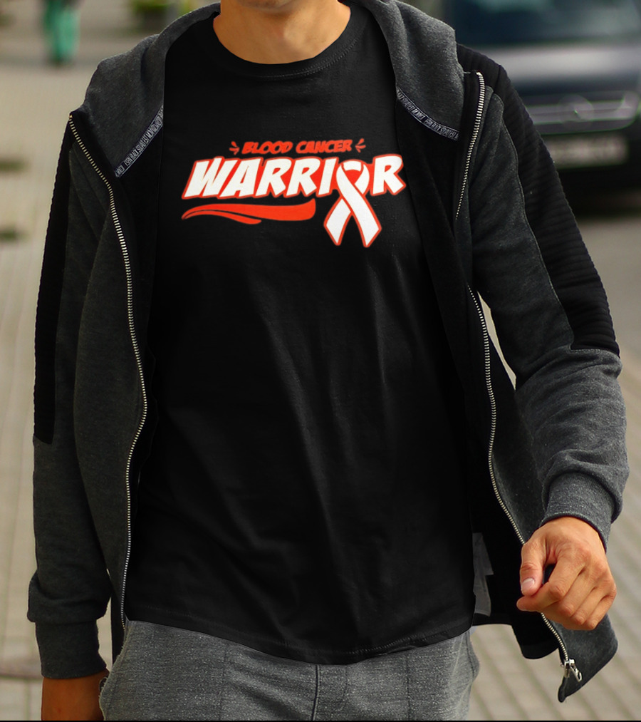 Blood Cancer Warrior Awareness Ribbon Strength Empowerment T-Shirt