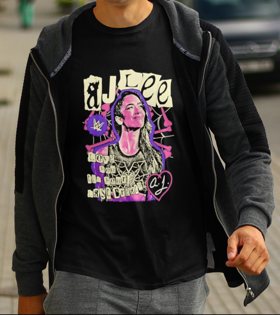 AJ Lee Love You Til Your Last Breath Star Power Heart T-Shirt