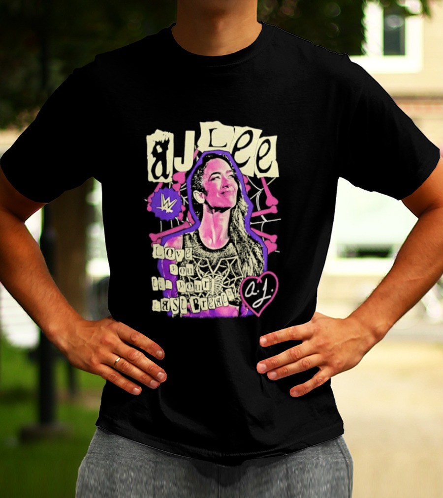 AJ Lee Love You Til Your Last Breath Star Power Heart T-Shirt