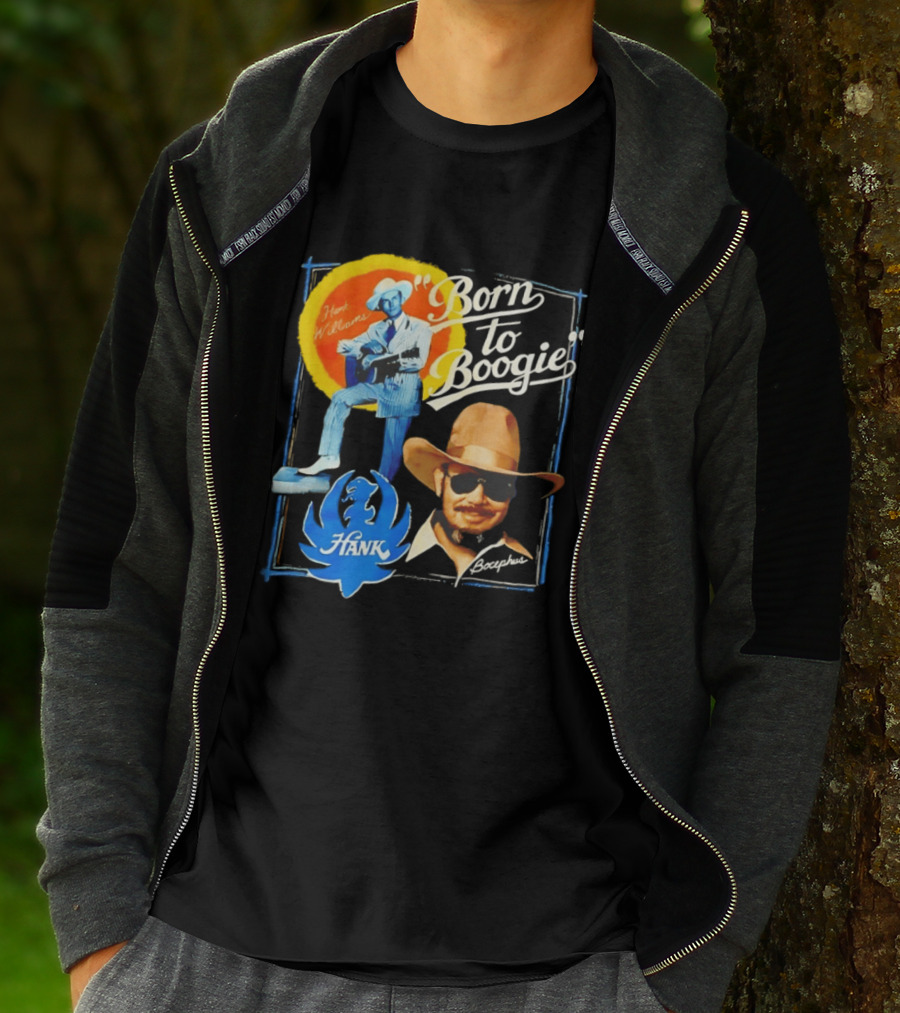 Hank Williams Bocephus Born To Boogie Music Legends T-Shirt