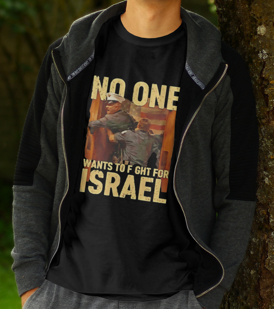 American No One Wants To Fight For Israel Vintage Flag Police T-Shirt