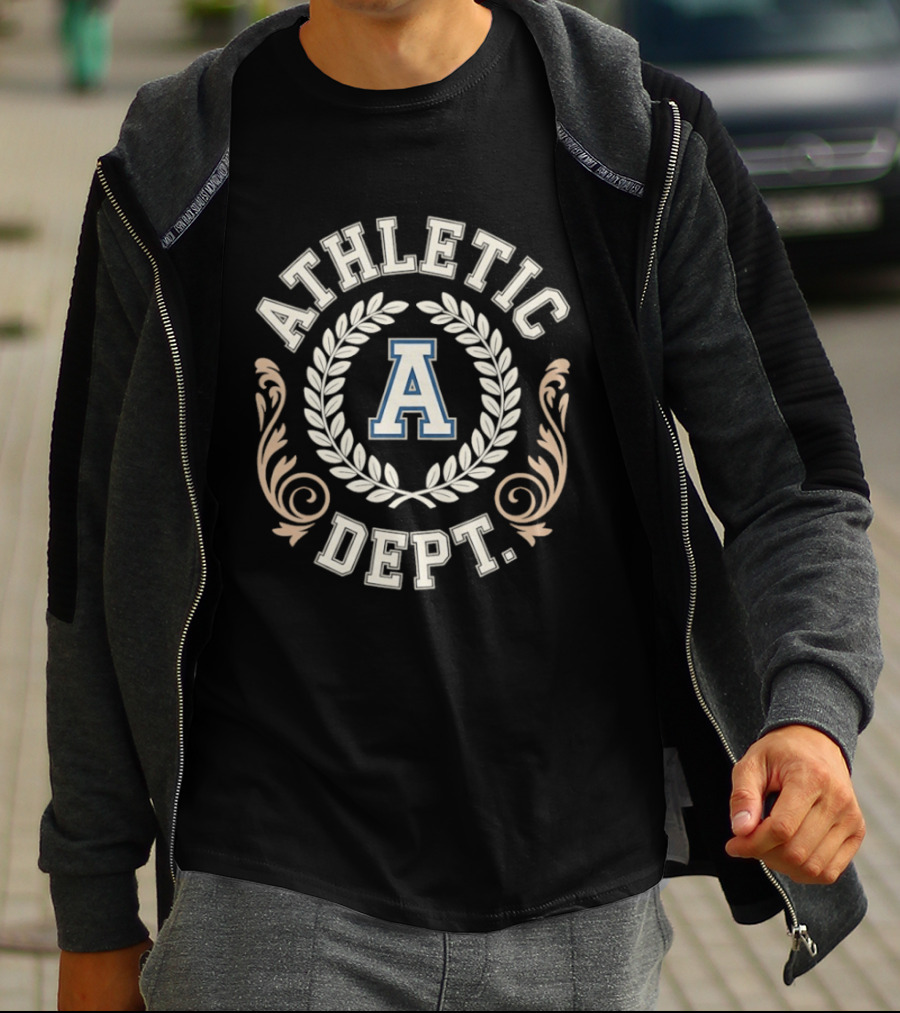 Athletic Dept A Floral Wreath Monogram T-Shirt