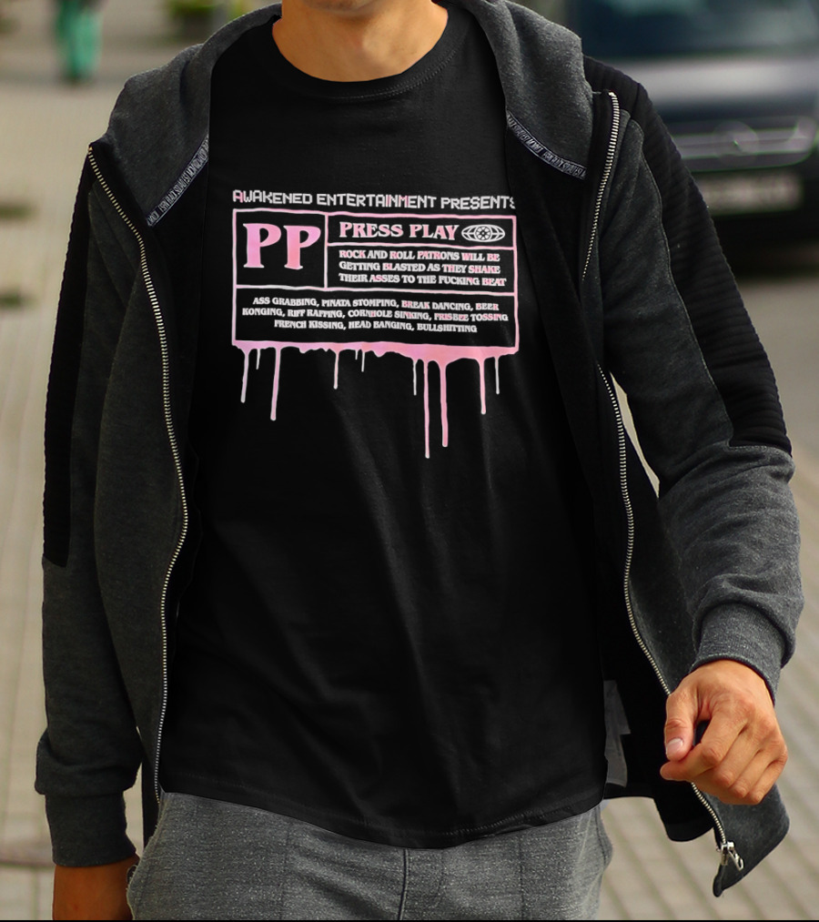 Awakened Entertainment Presents Press Play PP Music And Culture Event Highlights T-Shirt