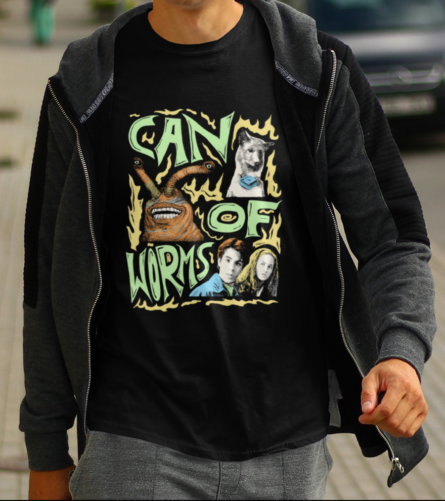 Can Of Worms Alien Dog Barnabus Movie Character Scene T-Shirt