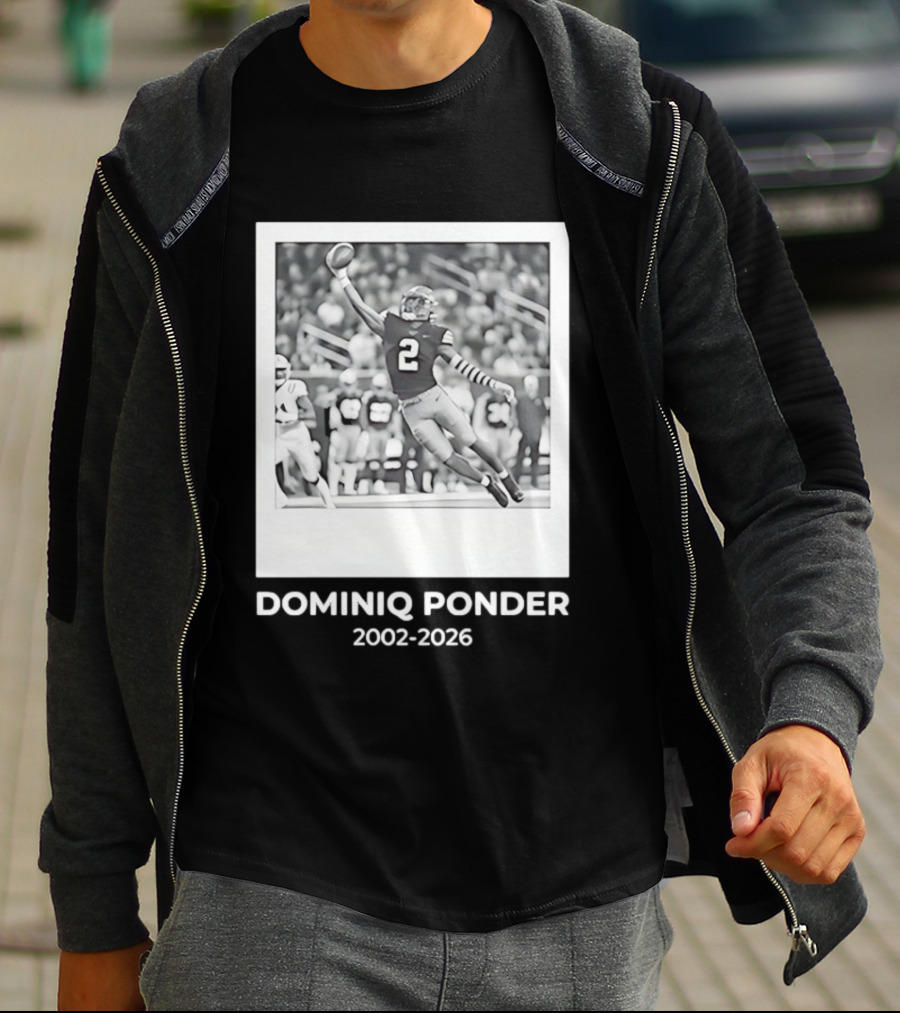 DOMINIQ PONDER 2002 2026 RIP Memory In Colorado Buffaloes Football T-Shirt