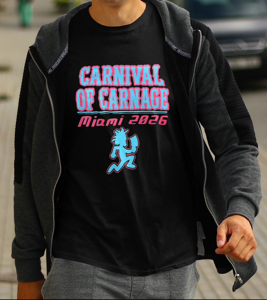 Carnival Of Carnage Miami 2026 Hatchet Man T-Shirt