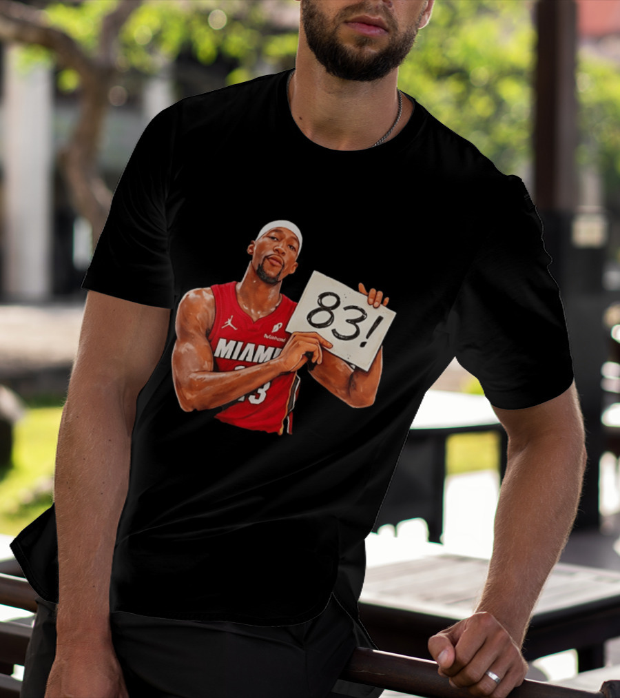 Bam Adebayo Miami Heat 83 Point Game Sign T-Shirt