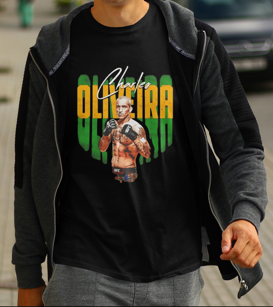 Charles Oliveira UFC Fighter Signature Pose T-Shirt