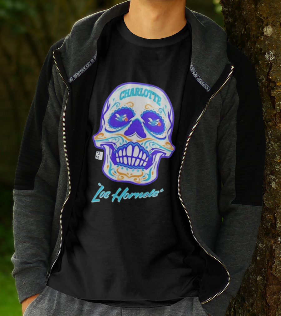 Charlotte Los Hornets Día De Los Muertos 2026 Celebration T-Shirt