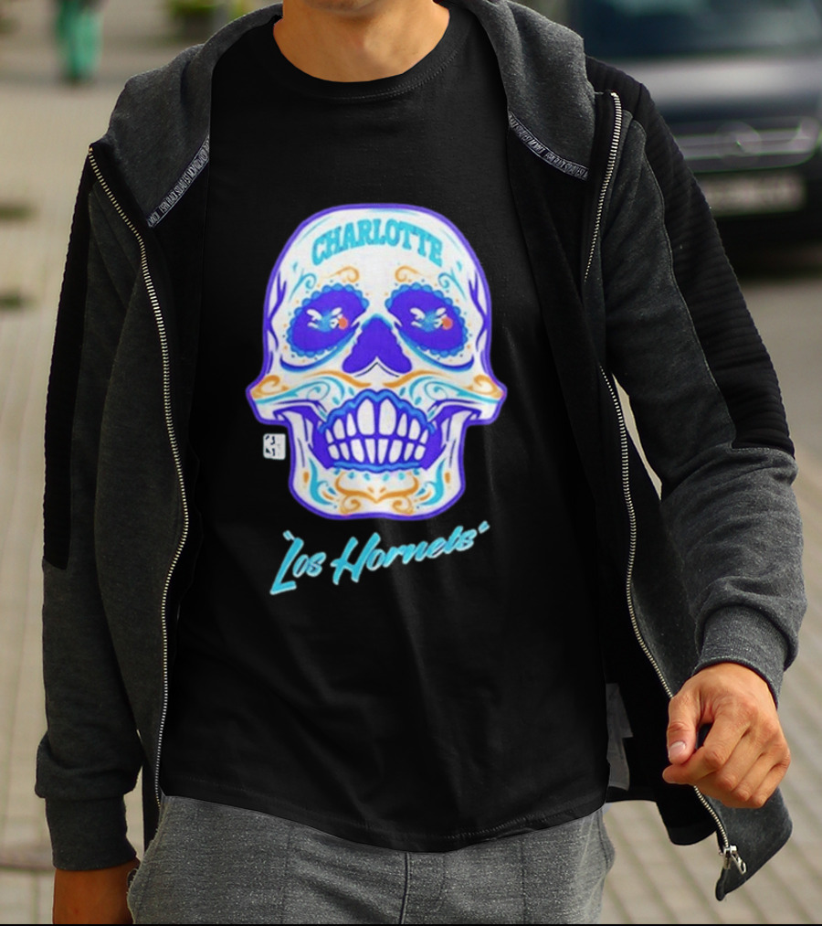Charlotte Los Hornets Día De Los Muertos 2026 Celebration T-Shirt
